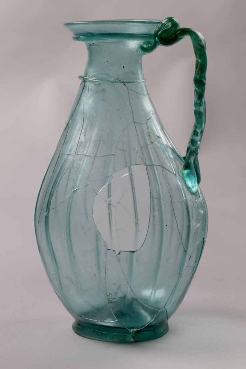 Dorset-Museum-Objects-Glass-jug-from-Bucknowle-Roman-Villa