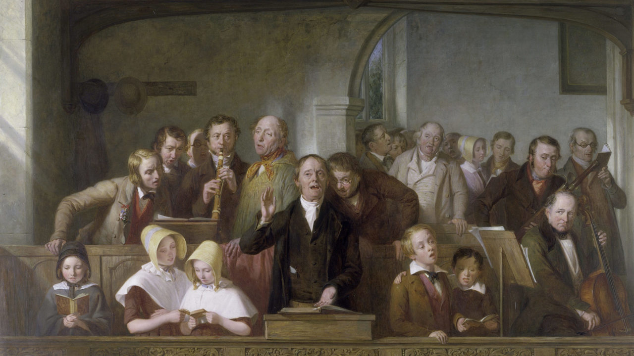 A Village Choir, by Thomas Webster. Oil painting. Great Britain, 1847. © Victoria and Albert Museum, London.