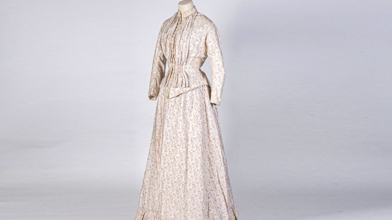 Late-nineteenth-century dress, courtesy of Jonathan Clayton © Dorset Museum