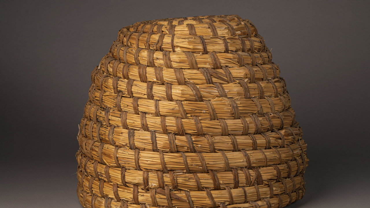 Nineteenth-century straw bee skep, used for keeping bees in © Dorset Museum