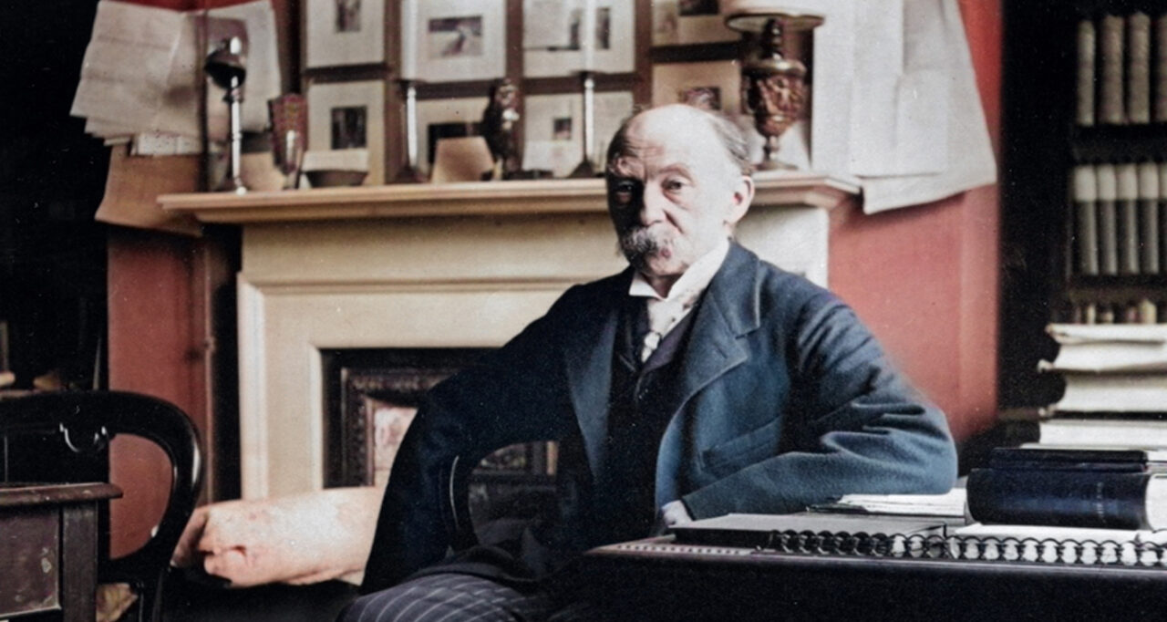 Thomas Hardy in his Study at Max Gate