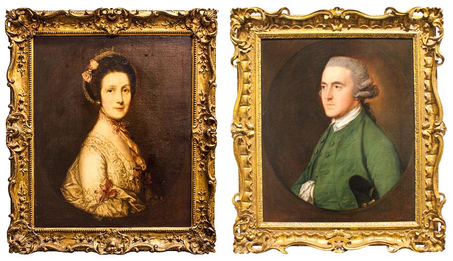 A Portraits of Elizabeth and John Bragge by Thomas Gainsborough